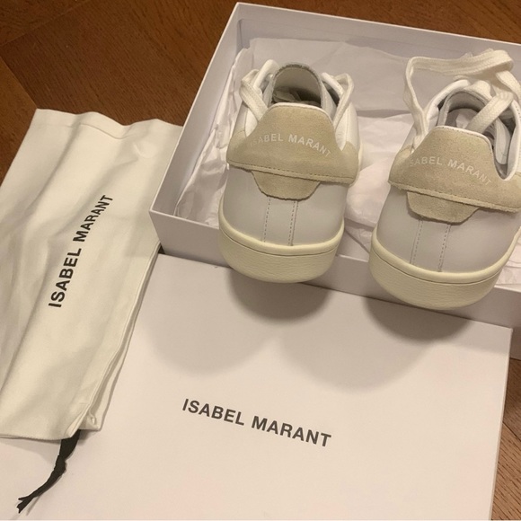 Isabel Marant BART LOGO LEATHER SNEAKERS - Picture 2 of 6